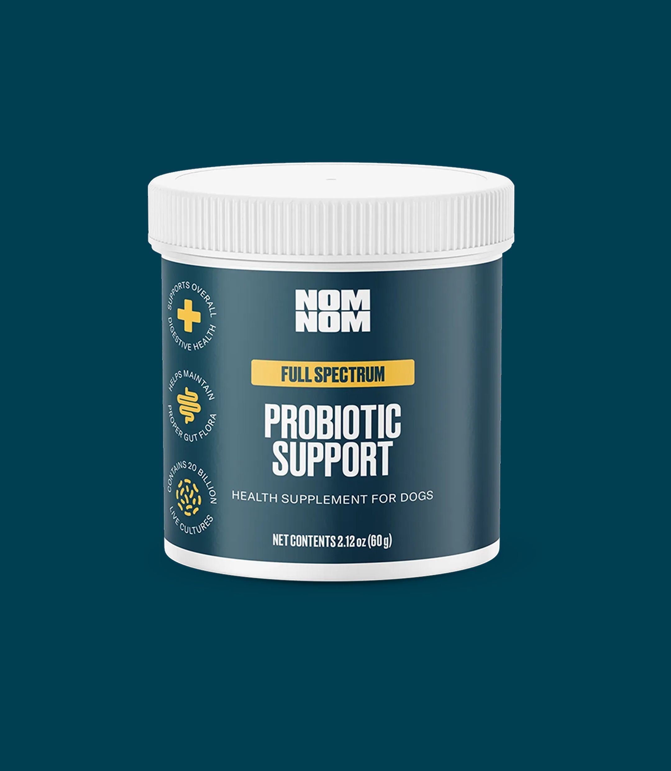 A container of Full Spectrum Probiotics